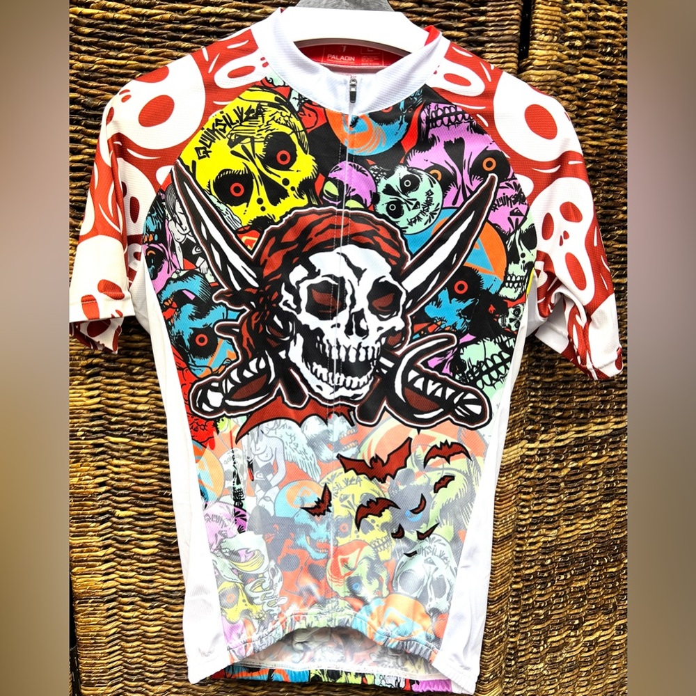 Paladin- Pirates Men’s Breathable - Die Sublimated Cycle Shirt,‎ Large